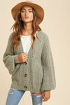 Knit Button Down Cardigan