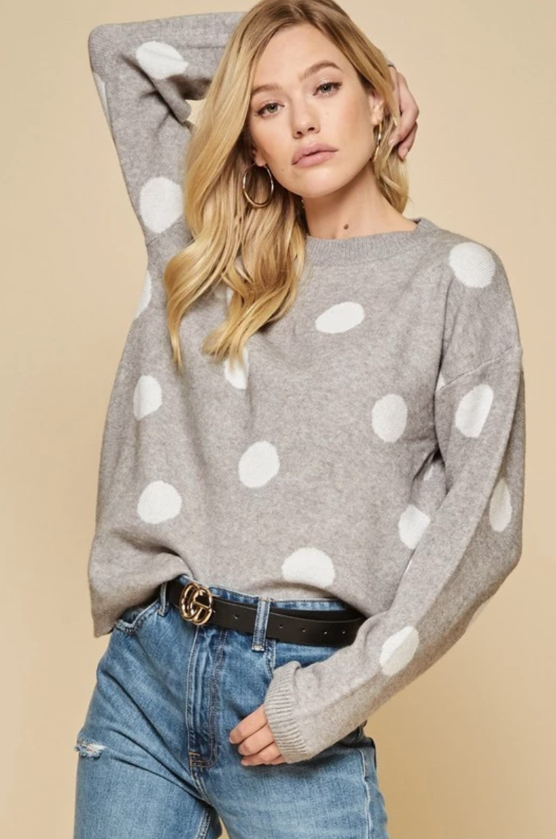 Avery Polka Dot Sweater