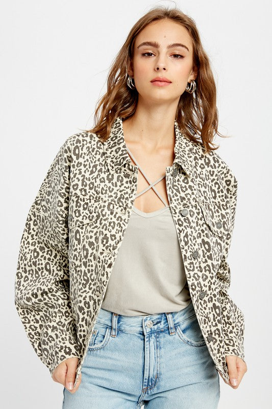 Tanya Leopard Print Jacket