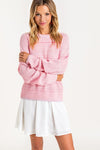 Luna Pink Knit Sweater