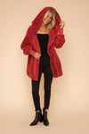 Vintage Red Sherpa Jacket