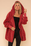 Vintage Red Sherpa Jacket