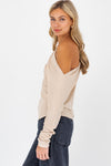 Slouchy Neck Knit Top