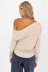 Slouchy Neck Knit Top