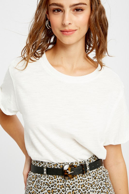 Tessa White Basic T-Shirt